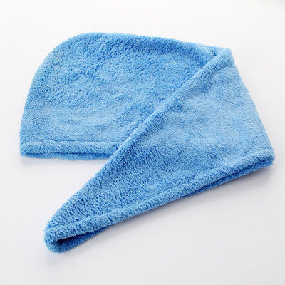 Towels Bathroom  Hair Towel 1pc Womens Girls Magic Hair Drying Hat Cap Salon Towels Quick Dry Bath Microfiber Fabric