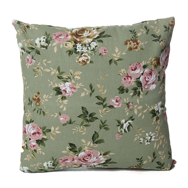 2016 Hot! Canvas Square Pillow Case Soft Pillowcase For Home Bedroom Office Flower Pattern