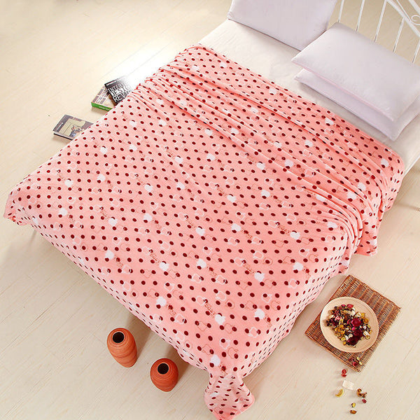 Home Textile Fashion coral fleece blankets on the bed 4 Size for choice bedclothes Towels can be as bed sheet