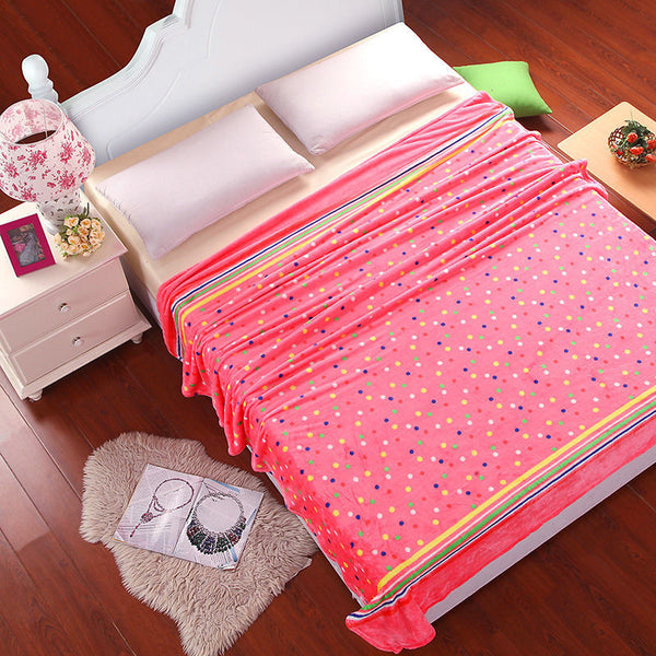 Home Textile Fashion coral fleece blankets on the bed 4 Size for choice bedclothes Towels can be as bed sheet