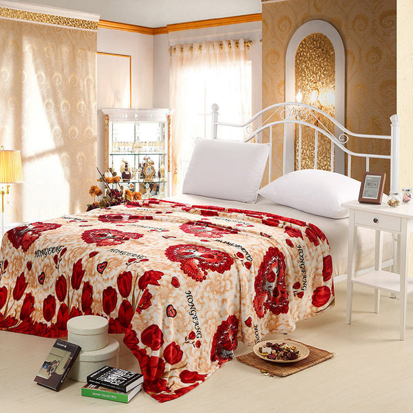 Home Textile Fashion coral fleece blankets on the bed 4 Size for choice bedclothes Towels can be as bed sheet