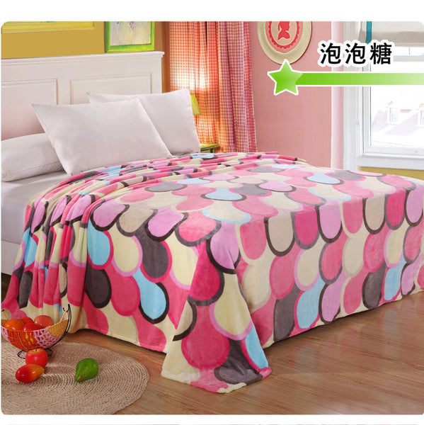 Home Textile Fashion coral fleece blankets on the bed 4 Size for choice bedclothes Towels can be as bed sheet