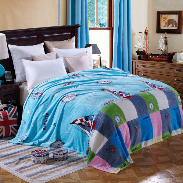 Home Textile Fashion coral fleece blankets on the bed 4 Size for choice bedclothes Towels can be as bed sheet