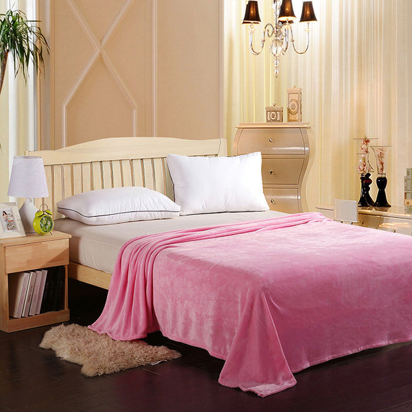 Home Textile Fashion coral fleece blankets on the bed 4 Size for choice bedclothes Towels can be as bed sheet