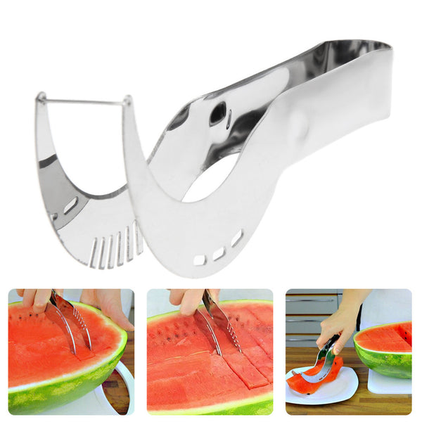 2016 Summer Hottest Sharp Stainless Steel Splitter Watermelon Slicer Corer Useful & Smart Kitchen Gadget Free Shipping ASLT