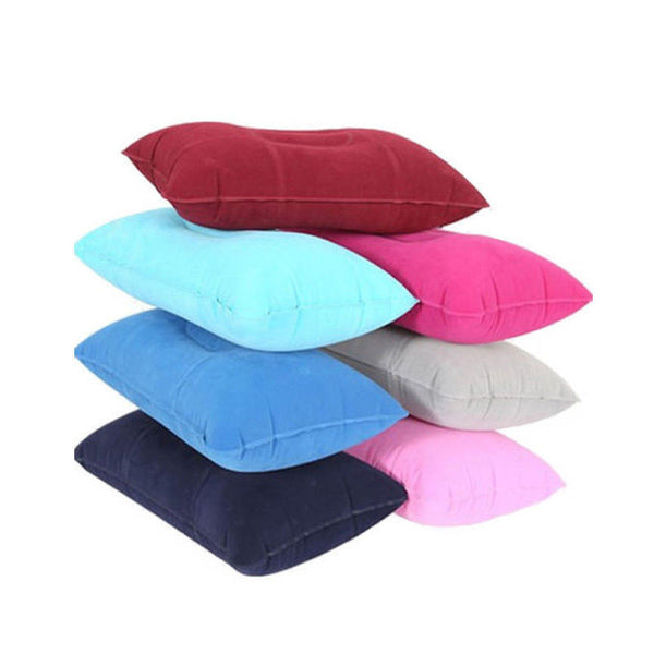 1pcs  Inflatable Pillow Travel Air Cushion Camp Beach Car Plane Head Rest Bed Sleep for Outdoor Sport