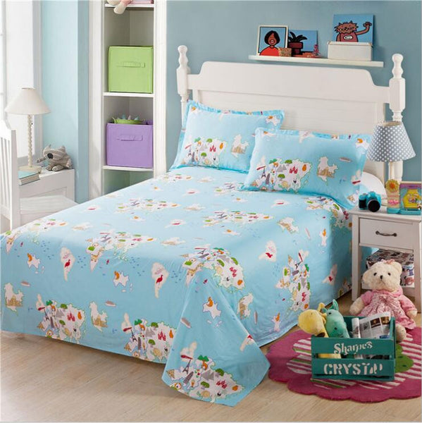 2016 Hot 100%cotton sheets Bed Linen Cotton dobby Solid Satin King Size Bedsheet