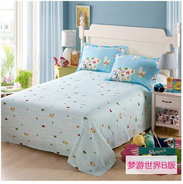 2016 Hot 100%cotton sheets Bed Linen Cotton dobby Solid Satin King Size Bedsheet